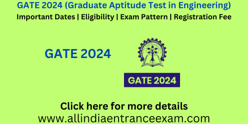 GATE (Graduate Aptitude Test in Engineering)
GATE 2024